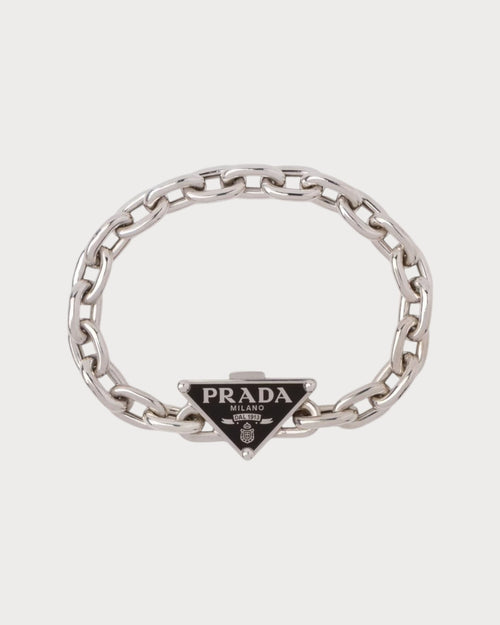 PRADA 2JB303 Men's Symbole Bracelet | 普拉达男仕手链(银色)