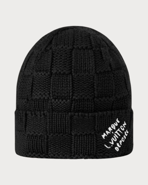 LOUIS VUITTON M92739 Damier Snug Beanie | 路易威登 男士冷帽 (黑色)
