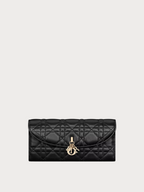 CHRISTIAN DIOR My Dior Violet Wallet Lambskin(Black)