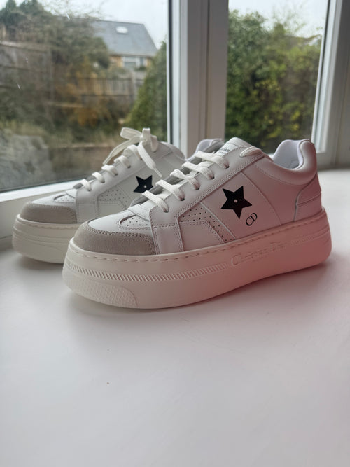CHRISTIAN DIOR Dior Star Platform Sneaker | 迪奧 厚底波鞋 (白色)