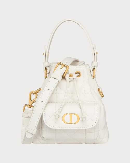 CHRISTIAN DIOR Dior Caro Nano Bucket Bag | Dior Mini Bucket Bag (Multicolor)
