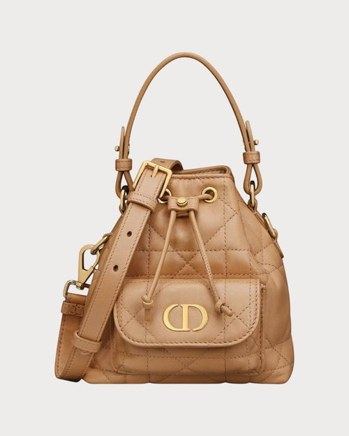 CHRISTIAN DIOR Dior Caro Nano Bucket Bag | Dior Mini Bucket Bag (Multicolor)