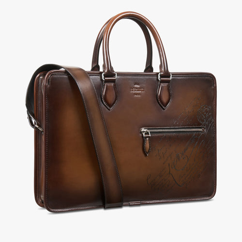 BERLUTI Un Jour Scritto Leather Briefcase | 伯魯提 公事包 (多色)