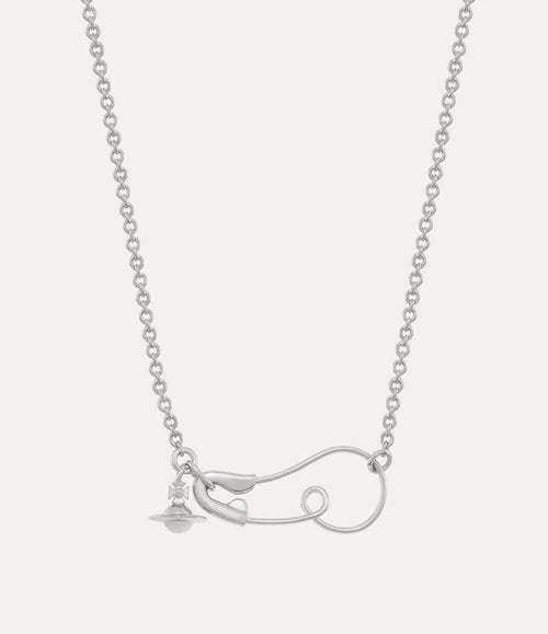 VIVIENNE WESTWOOD Man Maxima Pendant Necklace | 西太后 男仕頸鏈 (銀色)