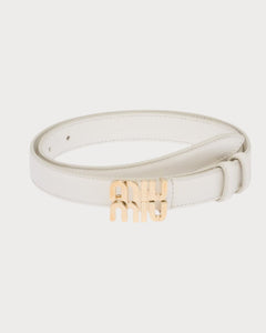 MIU MIU Logo Leather Belt | 繆繆 皮帶 (2CM/多色)