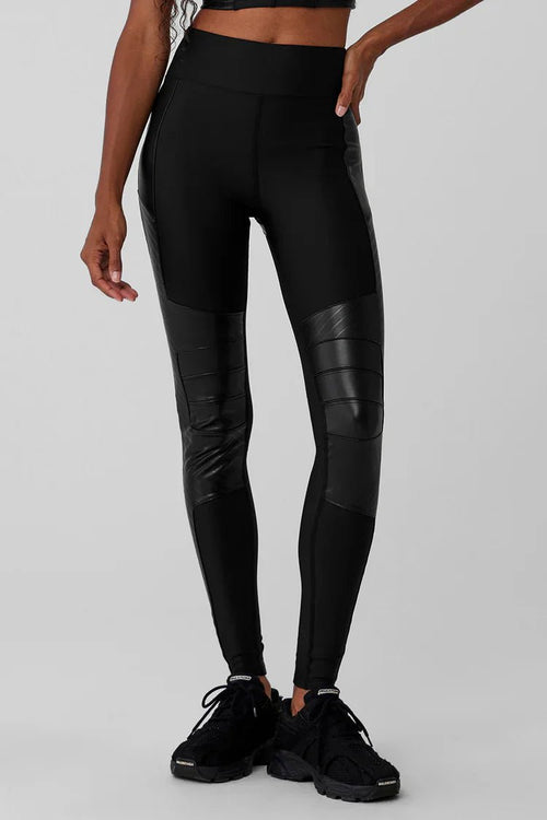 ALO YOGA Airlift Winter Warm High - Waist Supermoto Legging | 冬季保暖高腰緊身褲 (黑色) - LondonKelly 英國名牌代購