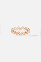 APM MONACO P17931OX Up and Down Ring 18K Rose Gold Plated | 18K 玫瑰金電鍍戒指 (玫瑰金) - LondonKelly 英國名牌代購