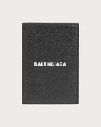 BALENCIAGA Men's Cash Vertical Bifolded Wallet Calfskin | 巴黎世家 男仕直款銀包 (黑色) - LONDONKELLY 英國名牌代購