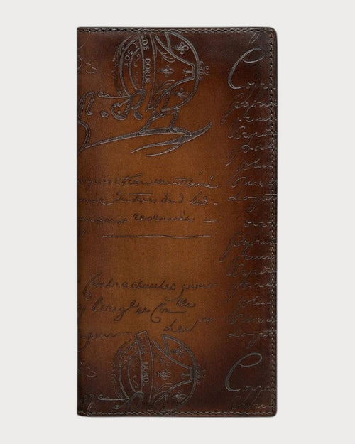 BERLUTI Santal Scritto Leather Long Wallet | 伯魯提 男仕長銀包 (啡色) - LONDONKELLY 英國名牌代購