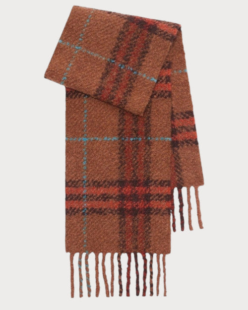 BURBERRY Check Alpaca Wool Blend Boucle Scarf Wool(Many) - LONDONKELLY 英国名牌代购
