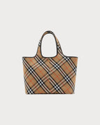 BURBERRY Medium Check Tote Sand | 博柏利 手提袋 (中碼/啡色) - LONDONKELLY 英國名牌代購