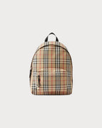 BURBERRY Men's Check Backpack | 博柏利 男仕背囊 (米色)