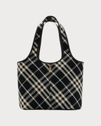 BURBERRY Small Check Tote Black | 博柏利 手提袋 (細袋/黑色) - LONDONKELLY 英國名牌代購
