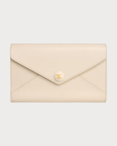 CELINE Envelope Wallet On Chain In Shiny Calfskin | 賽琳 銀包連鏈帶 (多色) - LONDONKELLY 英國名牌代購