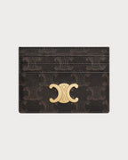 CELINE Triomphe Card Holder | 賽琳 卡套 (啡色老花) - LONDONKELLY 英國名牌代購