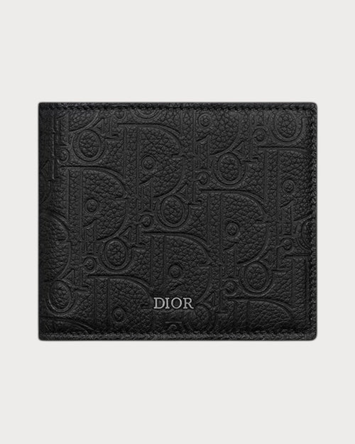 CHRISTIAN DIOR Men's Bifold Wallet | 迪奧 男仕銀包 (全黑色) - LONDONKELLY 英國名牌代購