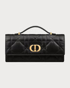 CHRISTIAN DIOR Miss Caro Top Handle Pouch Lambskin(Black) - LONDONKELLY 英國名牌代購