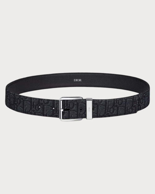 CHRISTIAN DIOR Men's Essential Belt | 迪奧 男仕皮帶 (35mm/黑色老花)