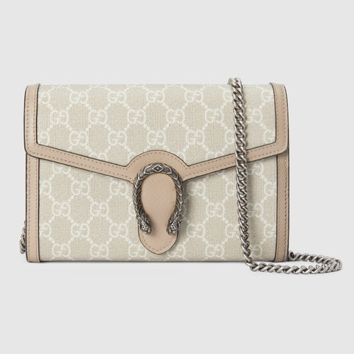 GUCCI Dionysus GG Supreme Chain Wallet | 古馳 銀包連鏈帶 (多色) - LondonKelly 英國名牌代購