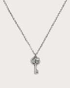 GUCCI Double G key Necklace Silver | 古馳 頸鏈 {銀色) - LONDONKELLY 英國名牌代購