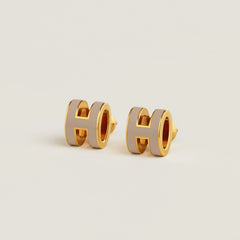 HERMES Gold Mini Pop H Earrings | 愛馬仕 耳環 (多色/金色) - LondonKelly 英國名牌代購