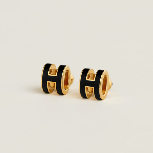 HERMES Gold Mini Pop H Earrings | 愛馬仕 耳環 (多色/金色) - LondonKelly 英國名牌代購