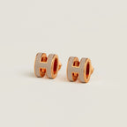 HERMES Rose Gold Mini Pop H Earrings | 愛馬仕 玫瑰金耳環 (迷你/多色) - LondonKelly 英國名牌代購
