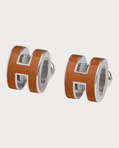 HERMES Silver Mini Pop H Earrings | 爱马仕 耳环 (迷你/多色) - LONDONKELLY 英国名牌代购