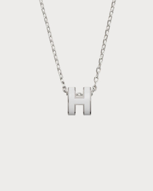 HERMES Silver Mini Pop H Pendant | 爱马仕 颈链 (迷你/多色) - LONDONKELLY 英国名牌代购