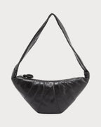 LEMAIRE Men's Croissant Medium Leather Cross - Body Bag | 男仕手袋 (黑色) - LONDONKELLY 英国名牌代购