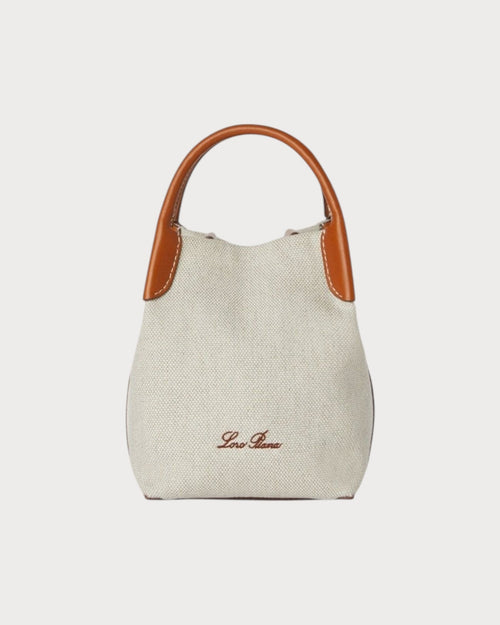 LORO PIANA Micro Bale Bag | 諾悠翩雅 迷你手袋 (白色/啡色) - LONDONKELLY 英國名牌代購