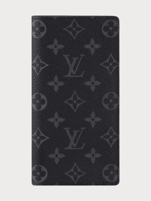 LOUIS VUITTON M61697 Men's Brazza Wallet Monogram Eclipse | 路易威登 男仕長銀包 (黑色) - LONDONKELLY 英國名牌代購