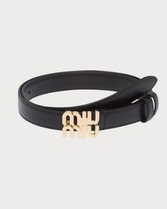MIU MIU Logo Leather Belt | 繆繆 皮帶 (2CM/多色) - LONDONKELLY 英國名牌代購