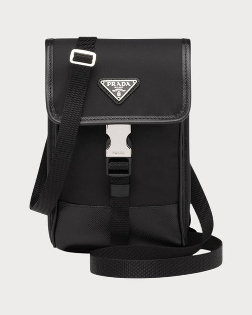 PRADA Men's Re-Nylon Smartphone Case | 普拉達 男仕手袋 (黑色) - LondonKelly 英國名牌代購