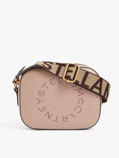 STELLA MCCARTNEY Logo Mini Vegan - Leather Cross - Body Bag | 迷你袋 (米色) - LondonKelly 英國名牌代購