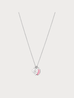TIFFANY & CO. Double Heart Tag Pendant in Silver with a Diamond(Mini/4 Colors) - LONDONKELLY 英國名牌代購
