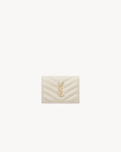 YSL SAINT LAURENT Cassandre Matelasse Flap Card Case In Grain Leather | 聖羅蘭 銀包 (多色) - LONDONKELLY 英國名牌代購