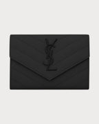 YSL SAINT LAURENT Small Envelope Wallet | 圣罗兰 银包 (全黑) - LONDONKELLY 英国名牌代购