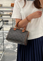 CELINE Small Boston Cuir Triomphe | 賽琳 小型波士頓手袋 (啡色老花)