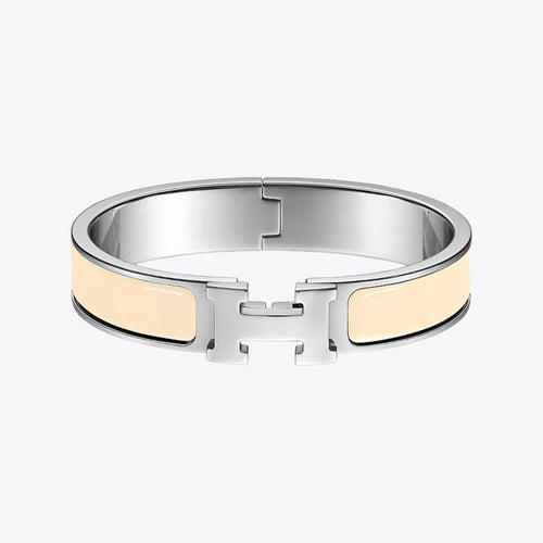 HERMES Clic H Bracelet | 愛馬仕 銀製手鐲 (Beige)