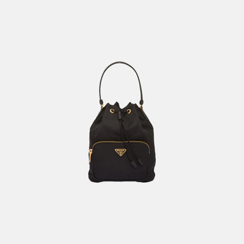 PRADA Duet Re-Nylon Bucket Bag | 普拉達 水桶袋 (Black)